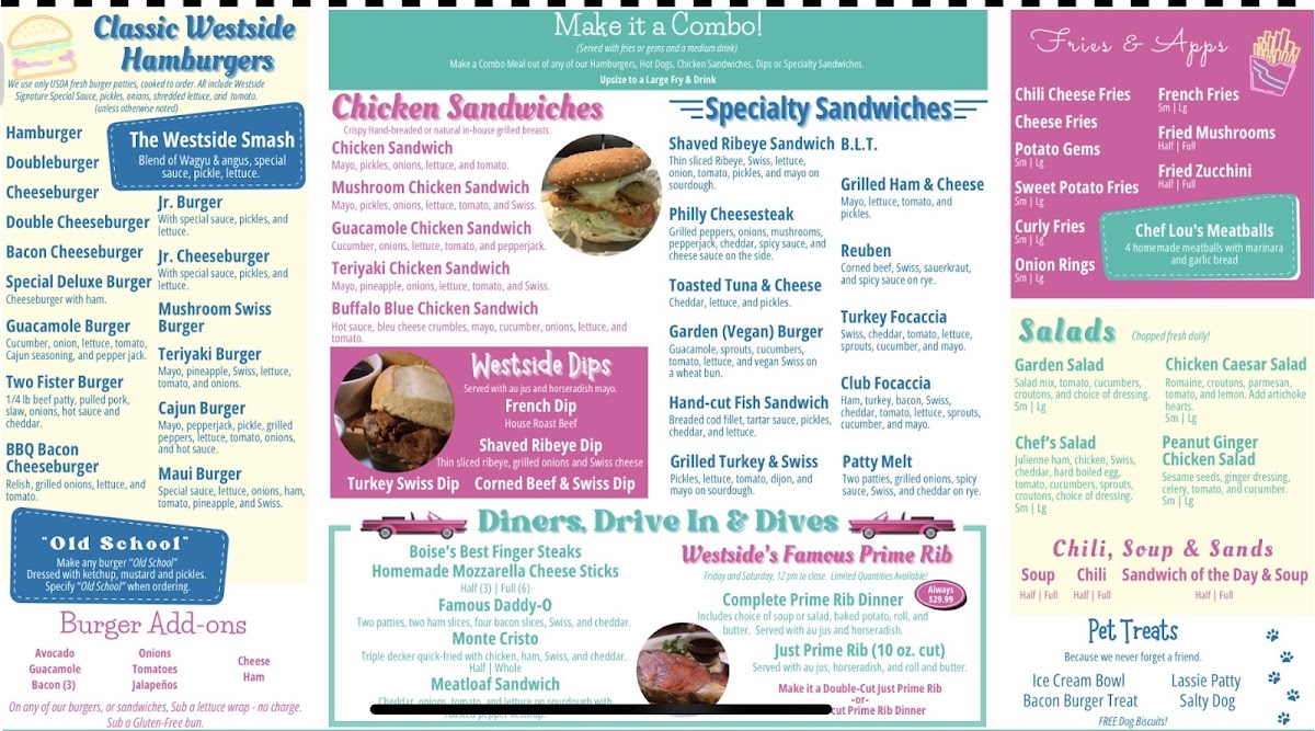 Westside Drive In Menu - Image 4