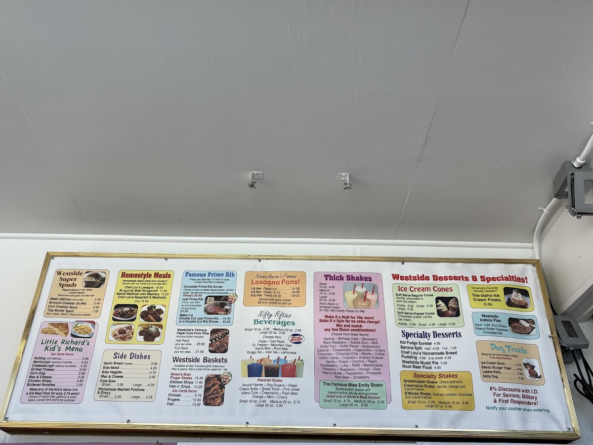 Westside Drive In Menu - Image 5
